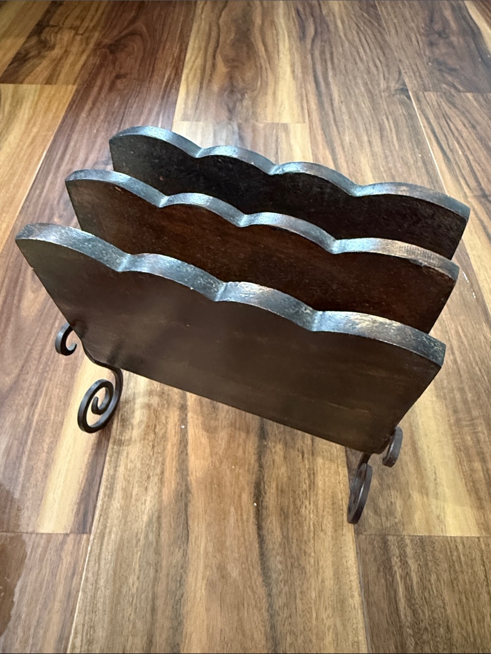 Wooden Mail Organizer in Brown